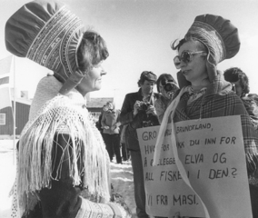 Gro H. Brundtland og Ellen Anne O. Hætta